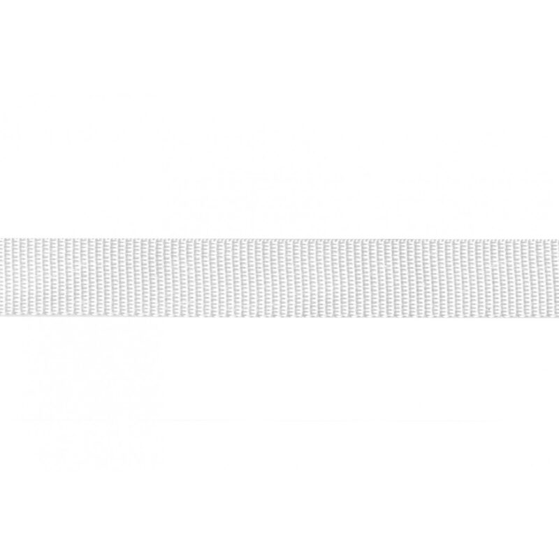 White Polypro Strapping 1" - Sold by the Yard