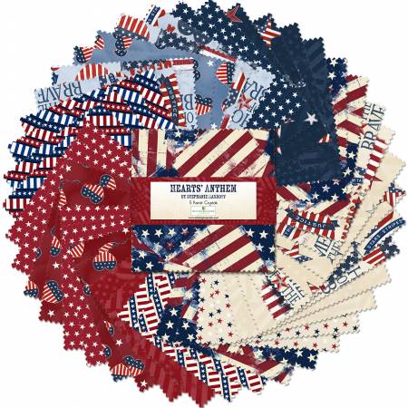 Wilmington Hearts Anthem 5" Squares - 42 Piece