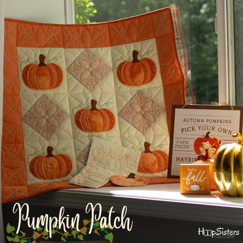 Hoopsisters Pumpkin Patch Wallhanging-download