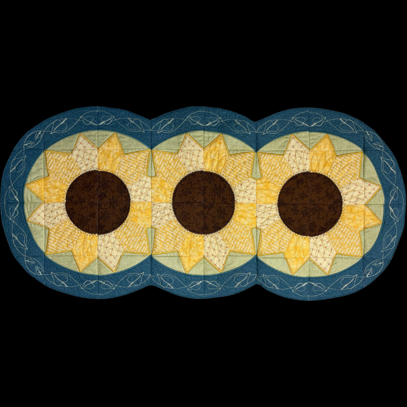 Hoopsisters Sunflower Table Topper - Digital Download - Image 2