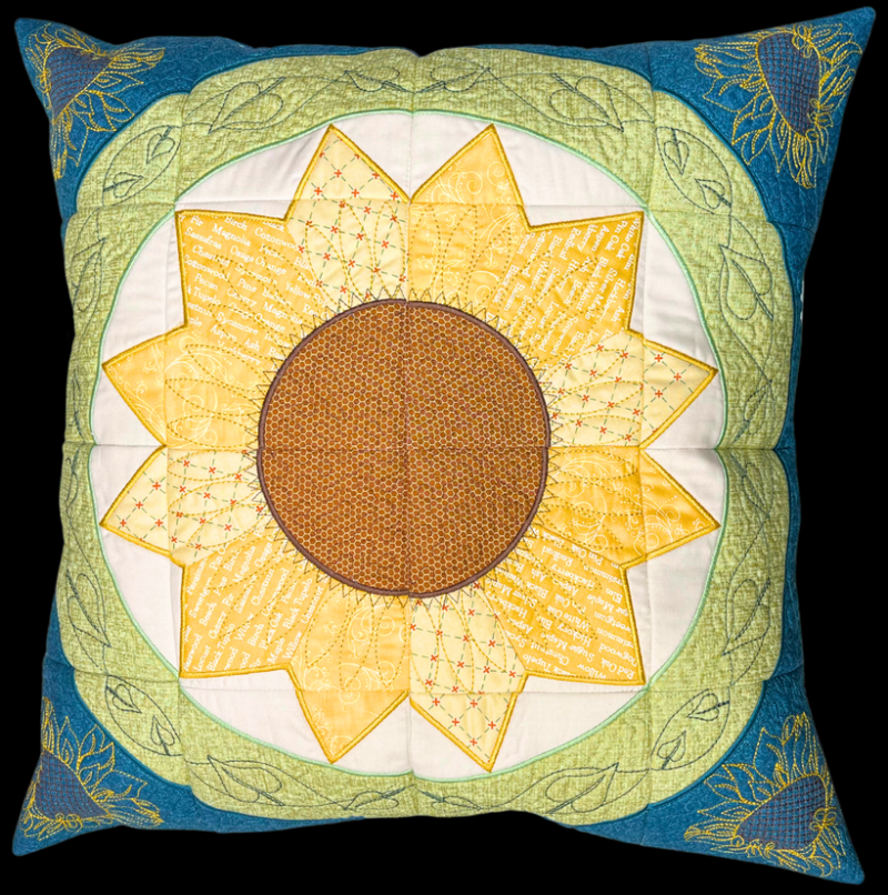 Hoopsisters Sunflower Table Topper - Digital Download - Image 3