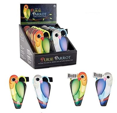 Purse Parrot Embroidery Scissors