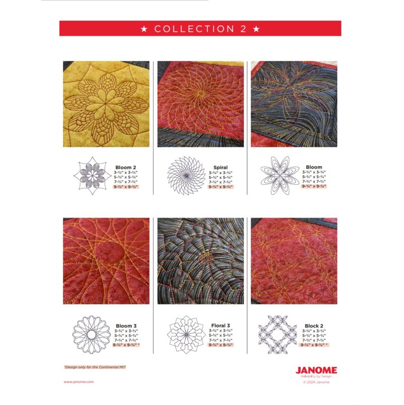 Janome ruler work quilting designs - Image 3
