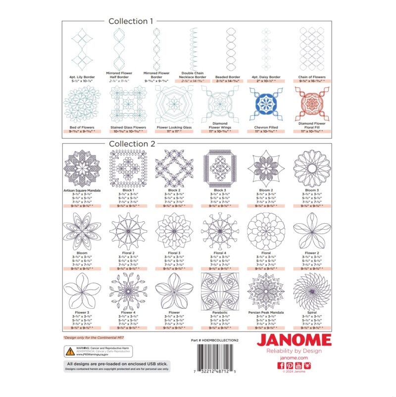 Janome ruler work quilting designs - Image 4