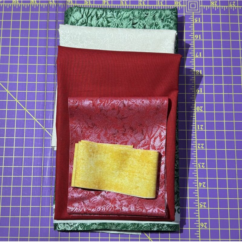 Kit - HS Poinsettia INCLUDES Backing and Binding!