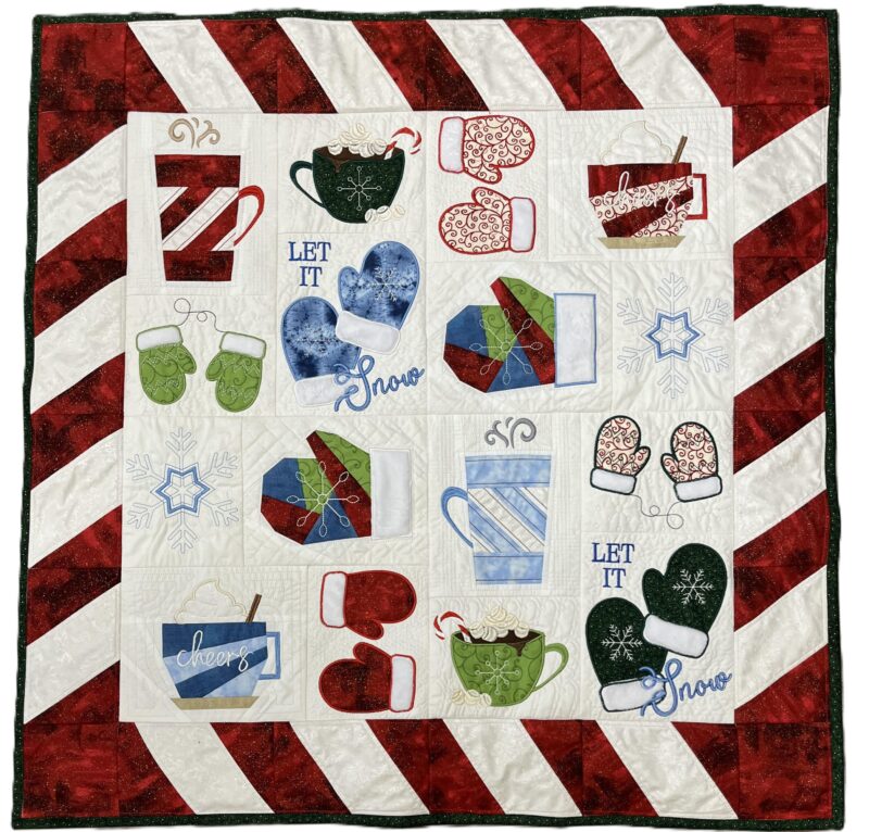 Hoopsisters Mugs and Mittens Fabric kit