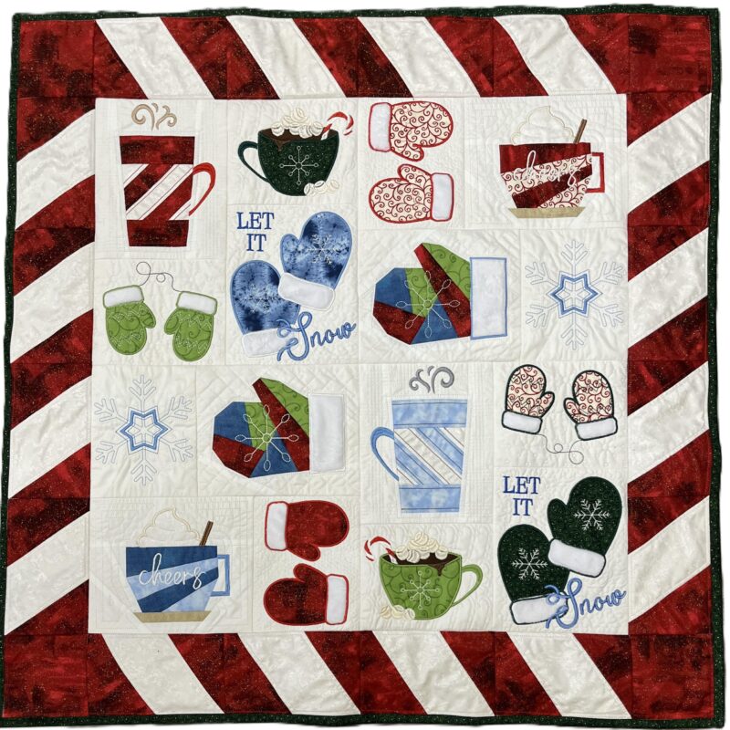 Hoopsisters Mugs and Mittens Fabric kit