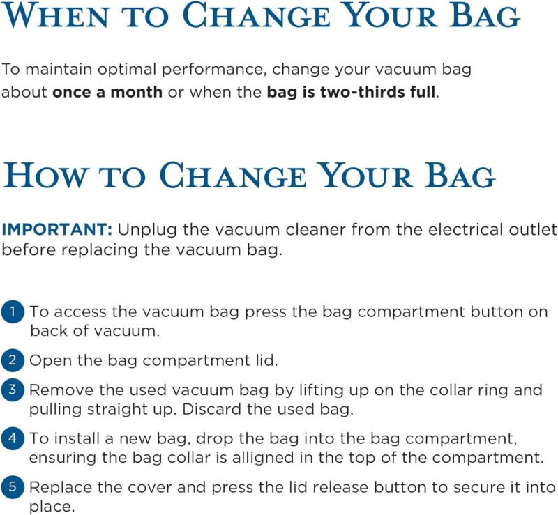 Riccar Clean Air Hepa Bags 6pk - Image 6