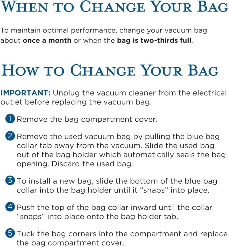 Riccar R30D Hepa Bags 6pk - Image 5
