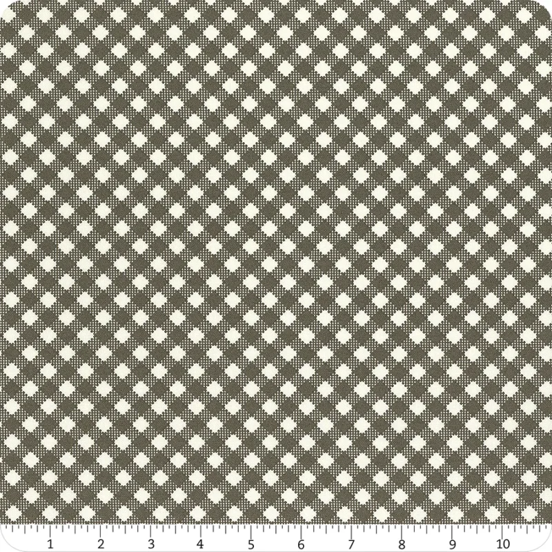 Farmstead Charcoal Bias Gingham