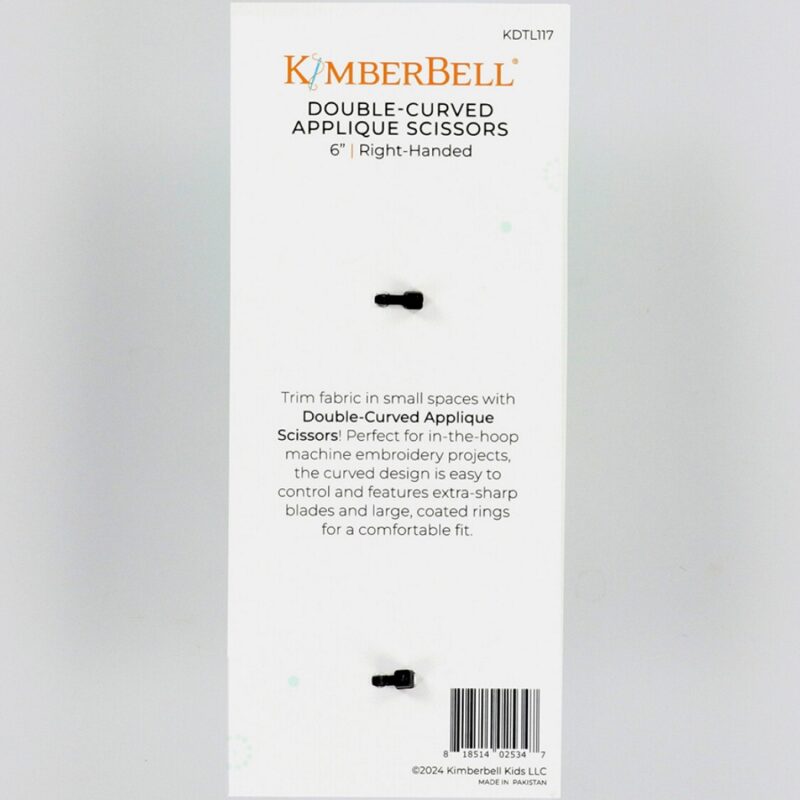 Kimberbell Double Curved Applique Scissors 6" (Right) - Image 2