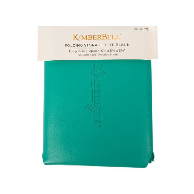 kimberbell storage tote turquoise