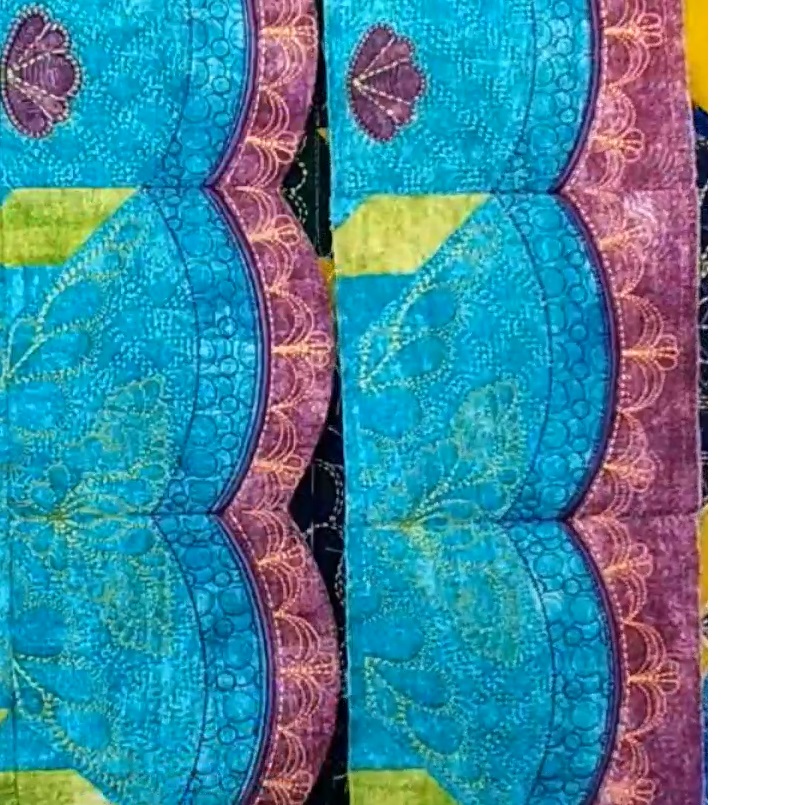 Hoopsisters Heirloom Feathers Straight Border Bonus