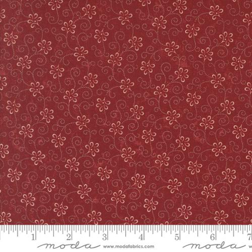 Kansas Toubles Quilters - A Vintage Christmas Red Swirl Print