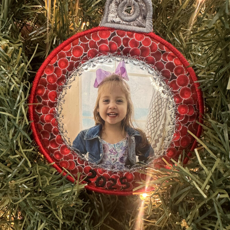 Embroidery Club - November '25 - Christmas Photo Ornament