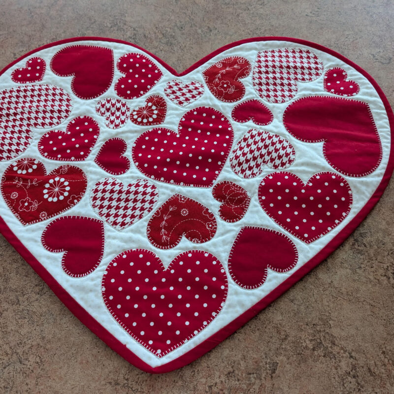 Valentine Table Topper Class with Darlene